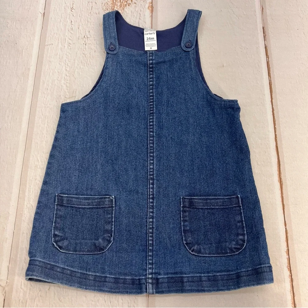 Baby 3-Piece Tee & Chambray Jumper Set SIZE 24M‎